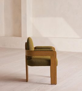 Fauteuil de salon moderne haut de gamme avec dossier pivotant et structure en bois, idéal pour les espaces commerciaux et résidentiels. - Product Image 1