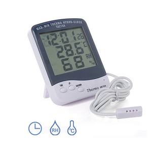 Termômetro Higrômetro <span class=keywords><strong>Digital</strong></span> Grande de Alta Qualidade para Uso Interno e Externo com Display de Relógio PMTC-SH109 - Product Image 4