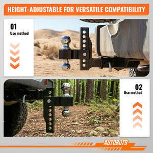 <span class=keywords><strong>Attelage</strong></span> de <span class=keywords><strong>remorque</strong></span> robuste AUTOBOTS réglable à trois boules, 1-78 pouces, 2 pouces, 2-5/16 pouces, compatible avec un récepteur de 2 pouces, <span class=keywords><strong>attelage</strong></span> de <span class=keywords><strong>remorque</strong></span> à chute de 8 pouces - Product Image 6