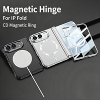 Casing Engsel Magnetik untuk iPhone Duo All in One dengan Pelindung Layar Terintegrasi, Mendukung Pengisian Daya Nirkabel, dan Tahan Banting Penuh