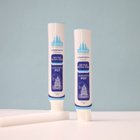 Tube en plastique bleu-blanc 120ml 150ml pour emballage de dentifrice Doctor Flip Cap Cream Squeezer