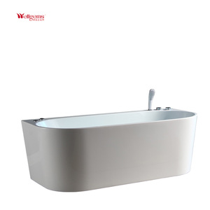 <span class=keywords><strong>Baignoire</strong></span> Balnéo Moderne à Jets de Massage pour 1 Personne, Rectangulaire, Blanche - Product Image 1