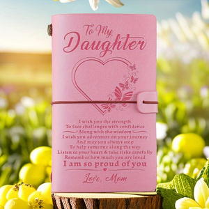 Cho con gái tôi Quà Tặng Sổ da từ mẹ hoặc bố 140 trang viết nhật ký - Product Image 3