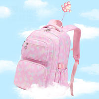 Sacs unisexes pour l'école primaire, 3 pièces, sac à dos pour étudiants, trousse à crayons, boîte à lunch, fermeture éclair étanche, 18 poches, école primaire