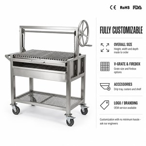 <span class=keywords><strong>Parrilla</strong></span> <span class=keywords><strong>Argentina</strong></span> Santa María Más Vendida con Diseño Desmontable y Acero de Alta Resistencia al Calor para Exportación Global B2B - Product Image 3