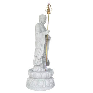 งานแกะสลักหินแกรนิตจีนรูปพระคุศติการ์บาห์ พระโพธิสัตว์จิโซ พระพุทธรูปทิเบต รูปปั้นทองสัมฤทธิ์ - Product Image 4