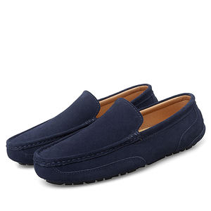 Mocassins classiques confortables en cuir de vachette suédé, légers, confortables, à <span class=keywords><strong>semelle</strong></span> souple, pour la marche, décontractés, pour la conduite, pour hommes - Product Image 1