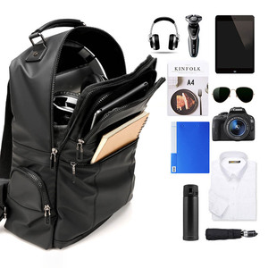 Sac à dos intelligent antivol pour ordinateur portable avec chargeur USB, grande capacité, en nylon imperméable, rose et noir, avec fermeture éclair, doux - Product Image 6