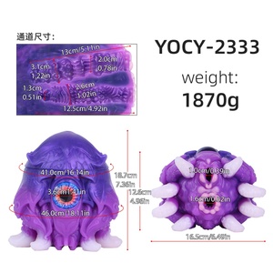 ของเล่นผู้ชายรูปปลาหมึกน่ารัก ยี่ห้อ YOCY รุ่น Fantasy Cute Octopus Shaped Pocket Pussy ช่องคลอดจำลองแบบมนุษย์ต่างดาว ทำจากซิลิโคนเนื้อนุ่มสำหรับผู้ชาย - Product Image 2