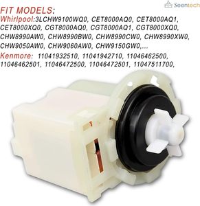 8540024 Moteur de <span class=keywords><strong>pompe</strong></span> de <span class=keywords><strong>vidange</strong></span> de laveuse par Seentech-Convient exactement pour <span class=keywords><strong>Whirlpool</strong></span> Kenmore Machine à laver-Pièces remplacées - Product Image 6