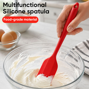 Food-Grade <b>Silicone</b> Spatula Set with Heat-Resistant Flexible <b>Baking</b> Scraper with Hanging Hole Multi-Color for Commercial Kitchen - Product Image 1