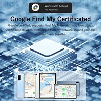 Localizador GPS Inteligente Android Air Tracker con la Aplicación Google Find Hub, Material Plástico, Localizador de Objetos y Mascotas