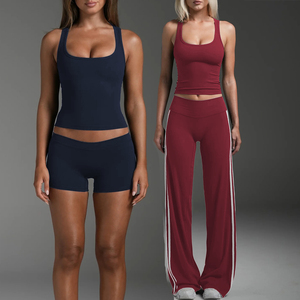 Vêtements de <span class=keywords><strong>yoga</strong></span> et de fitness en promotion, tenues de sport <span class=keywords><strong>sexy</strong></span> et respirantes pour femmes, ensembles de sport à séchage rapide - Product Image 1