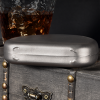 Gourde en titane portable CIEUIS de 220 ml, logo personnalisé, bouteille à vin d'extérieur, gourde à whisky avec bouchon à vis