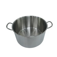 Ensemble de casseroles à soupe en acier inoxydable de grande taille en gros, ustensiles de cuisine antiadhésifs pour restaurant, induction, design durable, Chine