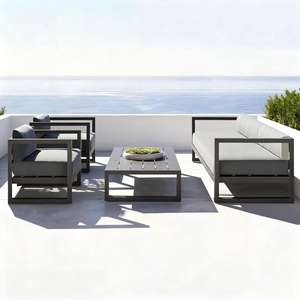 Meubles <span class=keywords><strong>de</strong></span> jardin, canapé d'extérieur en aluminium modulaire, ensembles <span class=keywords><strong>de</strong></span> jardin, canapé <span class=keywords><strong>de</strong></span> <span class=keywords><strong>salon</strong></span> d'extérieur <span class=keywords><strong>de</strong></span> luxe, canapé modulaire d'extérieur - Product Image 2