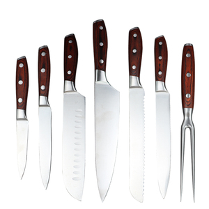 High-quality knife kitchen knife customized stainless steel cutting knife with Pakka wooden handle and gift box
