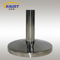 Systèmes de contrôle des foules en métal Traust Diviseurs de file d'attente de ceinture rétractable pour tapis rouge Q Manager Barrier Post Stanchion