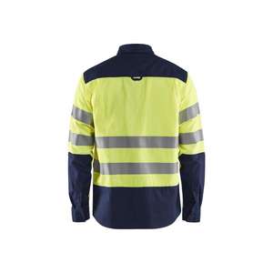 BLAKLADER - 325518173389XXL Camisa Hi-Vis Amarillo/Azul marino-EAN 7330509705230 ROPA DE TRABAJO DE LA HI-VIS - Product Image 2