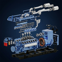 Prime Power Hocheffizienter 1MW 2000kVA Erdgasgenerator 400V 50Hz mit Autostart, 16 Zylinder, 77,17L Hubraum, 86% Wirkungsgrad