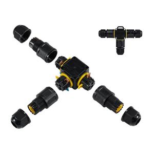 2 <span class=keywords><strong>P</strong></span> 3-poliger IP68-wasserdichter Stroma schluss T Typ 3-poliger schrauben loser Schnell anschluss für Gartenkabel-Solarmodule mit Überwachungs kamera - Product Image 2