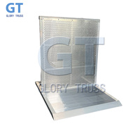 Barrière de contrôle de foule pliable et portable en aluminium Mojo, anti-collision, pour scène de concert, directement de l'usine Glory Truss