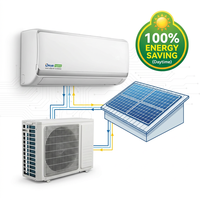 Climatiseur solaire hybride Deye R32 écologique AC/DC 12000 BTU mural à onduleur certifié TUV CE