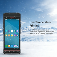 Scanner PDA portable avec imprimante thermique intégrée, collecteur de données tout-en-un pour livraison express, entrepôt et inventaire