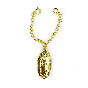 Cadena para Sombrero con Pin Metálico Ovalado de la Virgen María, Accesorio de Golf, Sin Níquel - Product Image 5