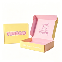 Boîtes d'emballage en carton ondulé avec lamination mate recyclable et logo personnalisé pour bijoux, cadeaux et expédition