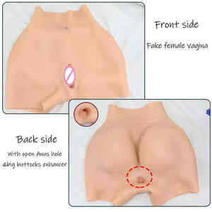 Pantalones con Vagina Artificial de Silicona Realista y Nalgas para Crossdressing de Hombre a Mujer Transgénero - Product Image 4