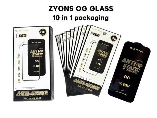 Z OG Glass Screen Protector with Dynamic Island for iphone 17 Pro Max 16 15 ESD Dustproof Amazing Gadgets 0.33mm Tempering Glass
