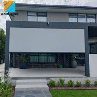 Modern Bahçe Açık Hava Alüminyum Panjurlu Kamelya Ağır Hizmet Tipi Biyoklimatik Kamelya Arka Bahçe Villa Pergola Tasarımı