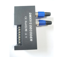 Contrôleur de décodeur LED DMX 512 DC12-24V 10A/3CH, variateur DMX RGB pour bande LED RGB