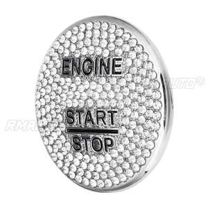 Cubierta Decorativa para Botón de Encendido/Apagado de Motor sin Llave para Mercedes Benz Clase C W205 Clase GLC, Adhesivo Interior Automotriz - Product Image 6