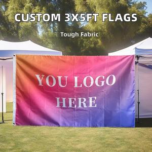 Banderas de Poliéster 100D de Alta Calidad de 90x150cm (3x5 pies) con Impresión Digital de Dibujos Animados Personalizados para Uso en Exteriores con Asta de Fibra de Vidrio - Product Image 2