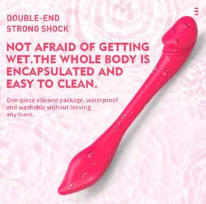 Hot Sale Biegbares doppel köpfiges Vibrationsstab-Masturbation gerät für Erwachsene - Product Image 4