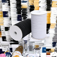 Sangle en sangle tressée écologique, cordon élastique imprimé, bande plate en polyester, sangle extensible pour couture et artisanat, motif chevrons étroit
