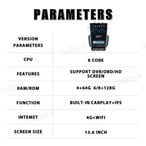 Radio para Auto de 13.6 Pulgadas para Infiniti Q50 Q60 2015-2020, Android 12, Pantalla Táctil, Reproductor Multimedia Estéreo, Unidad con GPS y Navegación - Product Image 6