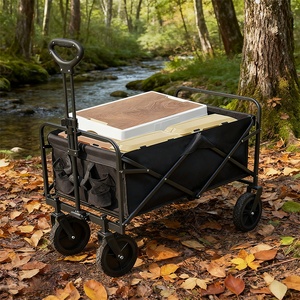 230L Heavy Duty <strong>Collapsible</strong> <strong>Wagons</strong> Carts Foldable Trolley <strong>Wagon</strong> With Four Wheels for Camping - Product Image 2