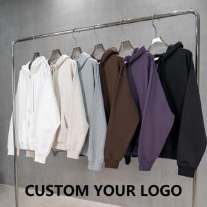 Sudadera con Capucha Personalizada para Hombre, 100% Algodón, Felpa Francesa, Color Sólido, Corte Regular Informal, para Otoño - Product Image 1