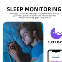 Anneau intelligent de santé en acier inoxydable personnalisé avec contrôle par application, R11M, moniteur de fréquence cardiaque, moniteur d'oxygène sanguin, étanche 5ATM