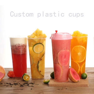 Bán buôn biểu tượng tùy chỉnh Smoothie đồ uống lạnh 6 oz 8 oz 12 oz 16 oz 32 oz cà phê xốp ly nhựa - Product Image 3