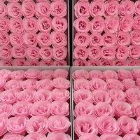 Hellrosa Gold-Rosa Schimmernde Kristallrosenköpfe - Künstliche Unvergängliche Pailletten-Rosen im Klassischen Stil 30-Stück-Box für Lehrer