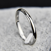 2025 Beliebter Trendiger Einfacher Schmuck Neues Design Glänzender Schlichter Stil 18k Vergoldeter Edelstahl Drehbarer Ring für Damen und Herren