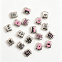 Nouveauté 2025 – Bracelet à breloques italien DIY, breloques glace, ancre, coquillage, en acier inoxydable 304 plaqué or 9 mm – Cadeau élégant unisexe