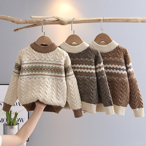 Nouvelle arrivée hiver pas facile à décolorer légèreté enfants chandails garçons chandails - Product Image 1