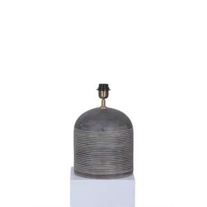 Lampe de table antique en bois massif gris de haute qualité, meuble élégant, éclairage excellent, salle à manger, salon - Product Image 1