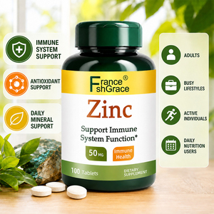 Tabletas de Zinc Nutracéuticas Shecome, Fabricante, Apoyo Inmunológico, Antioxidante, Promueve la Salud de la Piel, 50 mg, 100 Tabletas de Zinc - Product Image 2