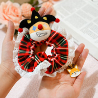 Vente en gros de chouchou en peluche pour fille, accessoires mignons pour cheveux, corde à cheveux en dentelle personnalisée, bandeau élastique pour cheveux
